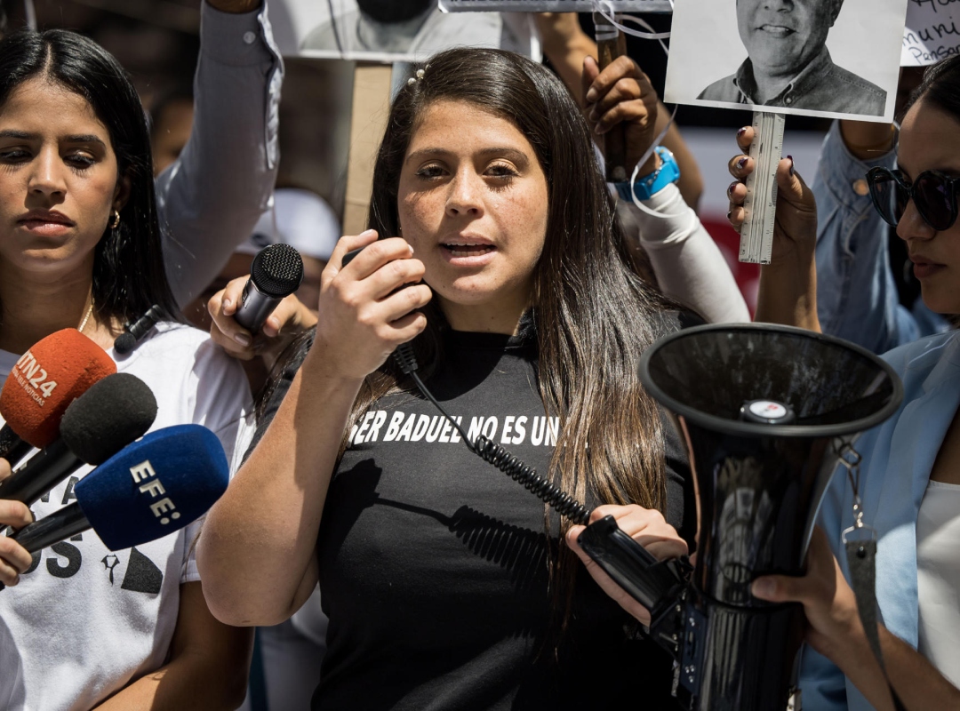 VIDEO: Andreina Baduel denunció que aumentó el asedio del régimen chavista en su residencia
