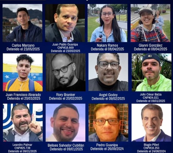 CNP exige la liberación de 19 trabajadores de la prensa detenidos en Venezuela