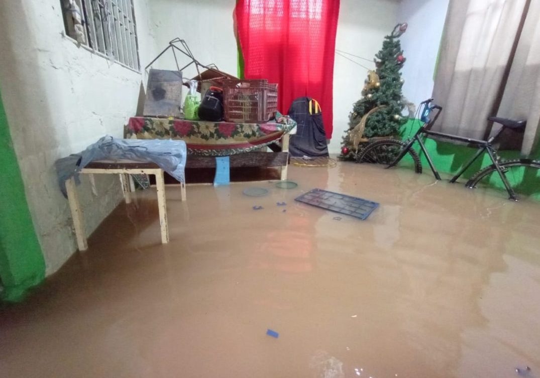 Varias familias resultaron afectadas tras fuerte aguacero en Machiques